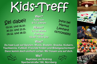 Kids Treff freitags alle 14 Tage